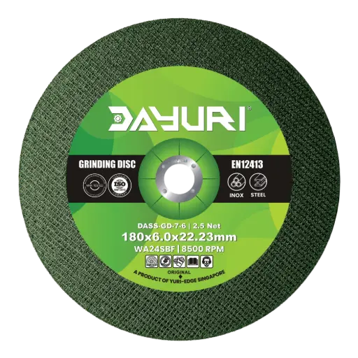 [27-A180x6x22.23] AGX Grinding disc 180x6